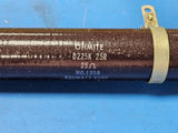 NO.1358 D225K25R RESISTOR, 25 OHM, 225 WATT, ADJ. TUBULAR, +-10% TOL