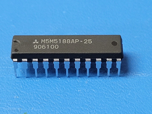 (2 PCS) M5M5188AP-25 MITSUBISHI Standard SRAM, 16KX4, 25ns, CMOS, PDIP22