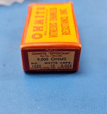 (1) 1039 OHMITE 10-WATT, 0.028-AMPS, 9K ohm