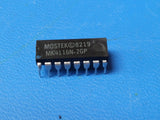 (2 PCS) MK4116N-2GP MOSTEK 16,384 x 1 Bit Dynamic Ram 150ns PDIP-16