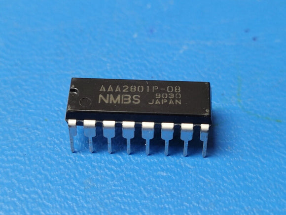 (2 PCS) AAA2801P-08 NMBS Fast Page DRAM, 256KX1, 80ns, CMOS, PDIP16