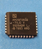 (3PCS) AM29F040B-70JC 512KX8 FLASH 5V PROM, 70ns, PLCC32