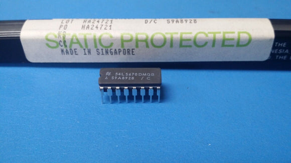 (10 PCS) 54LS670DMQB NSC, FSC, Standard SRAM, 4X4, 45ns, TTL, CDIP16