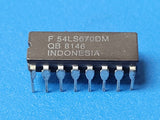 (10 PCS) 54LS670DMQB NSC, FSC, Standard SRAM, 4X4, 45ns, TTL, CDIP16