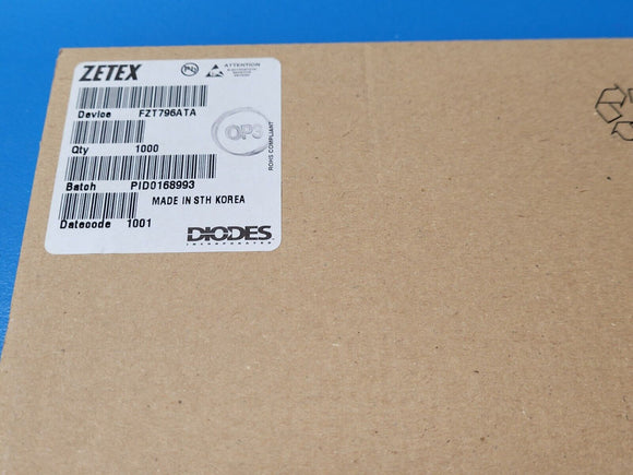 (100 PCS) FZT796ATA ZETEX Trans GP BJT PNP 200V 0.5A 3000mW SOT-223 ROHS