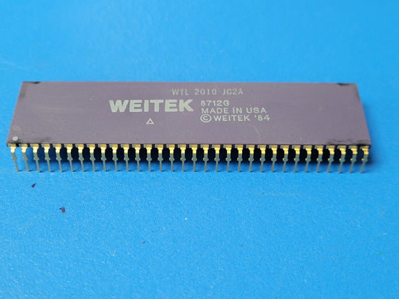 (1 PC) WTL2010JC2A WEITEK CPU 16x16bit Parallel Mult/acc 10MHz CMOS GOLD CDIP-64