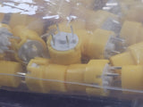 (10 PCS) SHB4 CIT Pushbutton Switches; Round Yellow Non Illuminated 50mA @ 35VDC