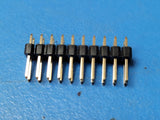 (10 PCS) PH1S25-210GBBU Pin Header 2.54mm 2 Row x 10 H=2.52mm Straight GOLD 10u"