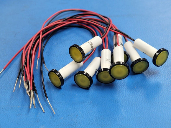 (1 PC) 464W-BCA2-NYO-R- VCC PMI ROUND LED .250