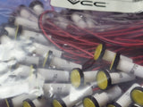 (1 PC) 464W-BCA2-NYO-R- VCC PMI ROUND LED .250" 2V WIRE DIFF ROHS