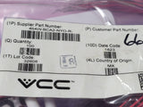 (1 PC) 464W-BCA2-NYO-R- VCC PMI ROUND LED .250" 2V WIRE DIFF ROHS