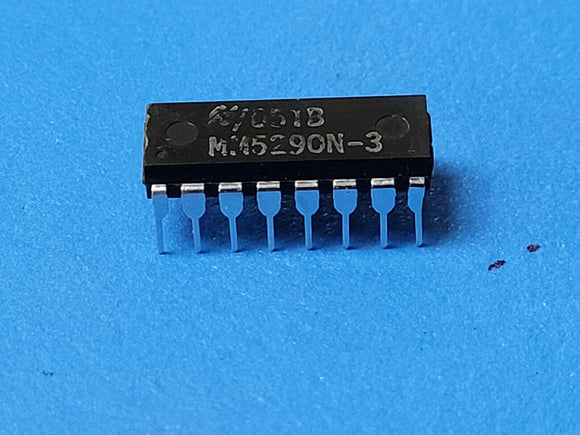 (2 PCS) MM5290N-3 NSC Page Mode DRAM, 16KX1, 200ns, MOS, PDIP16