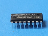 (4 PCS) HM4716AP-4 HIT Page Mode DRAM, 16KX1, 250ns, MOS, PDIP16
