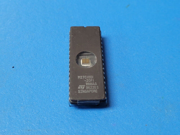 (1 PC) M27C1001-20F1 EPROM, 128K x 8, 32 Pin, 200ns, Ceramic, DIP