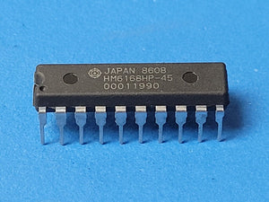 (1 PC) HM6168HP45 SRAM Chip Async Single 5V 16K-Bit 4K x 4 45ns 20-Pin PDIP