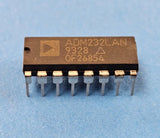 (5PCS) ADM232LAN Line Transceiver, 2 Func, 2 Driver, 2 Rcvr, CMOS, PDIP16