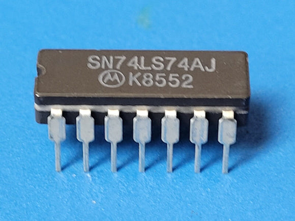 (1 PC) SN74LS74AJ MOT D Flip-Flop 2-Func Positive Edge Triggered TTL CDIP14
