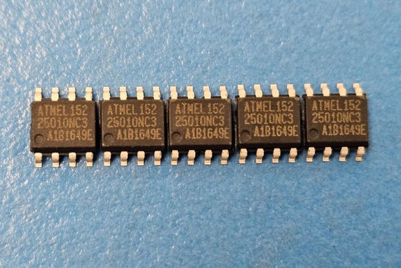 (10PCS) AT25010N-10SA-2.7C EEPROM, 128X8, Serial, CMOS, PDSO8