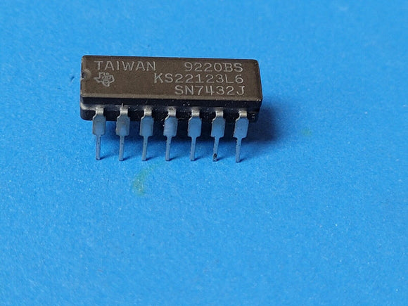 (1 PC) SN7432J TI OR Gate TTL/H/L Series 4-Func 2-Input TTL CDIP14