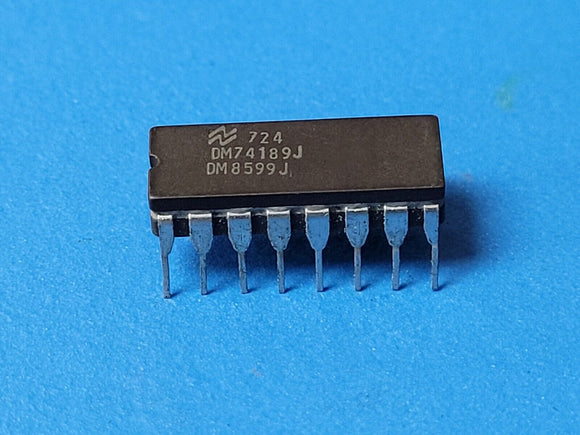 (1 PC) DM8599J NSC Standard SRAM, 16X4, 45ns, TTL, CDIP16