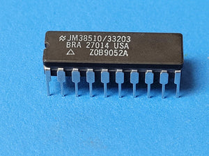 (1 PC) JM38510/33203BRA NSC, FSC, TI, MOT  IC 20 PIN CERAMIC DIP