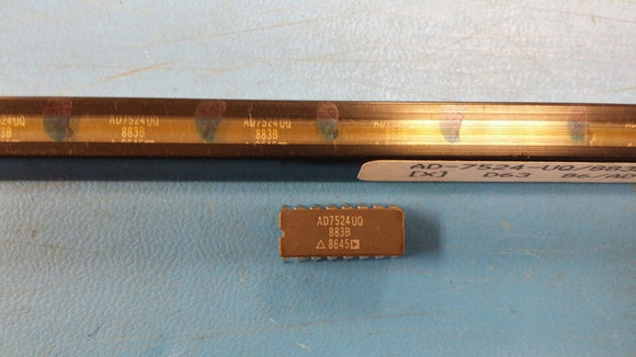 (1 PC) AD7524UQ/883B AD D/A Converter, 1 Func, Parallel, 8 Bits CDIP16