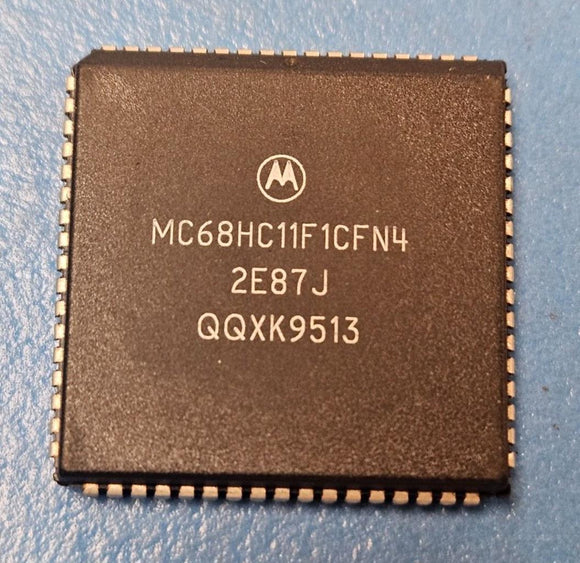 (1) MC68HC11F1CFN4 Microcontroller, 8-Bit, EEPROM, 6800 CPU, 4MHz, HCMOS, PQCC68