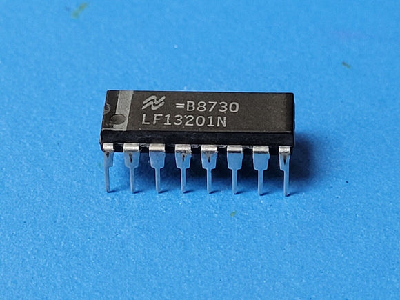 (1 PC) LF13201N NSC SPST, 4 Func, 1 Channel, BIMOS, PDIP16