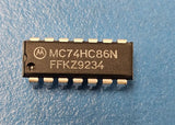(5PCS) MC74HC86N XOR Gate, HC/UH Series, 4-Func, 2-Input, CMOS, PDIP14