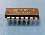 (5PCS) MC74HC86N XOR Gate, HC/UH Series, 4-Func, 2-Input, CMOS, PDIP14