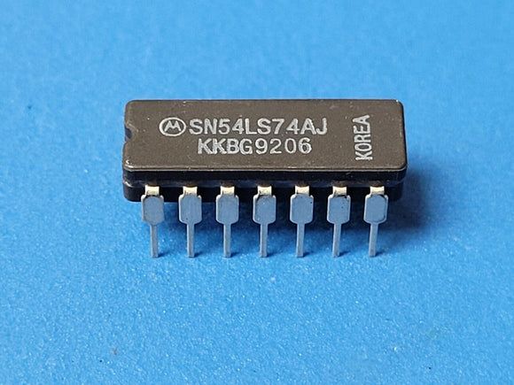 (1 PC) SN54LS74AJ MOT DUAL D-TYPE POSITIVE-EDGE-TRIGGERED 14-CDIP