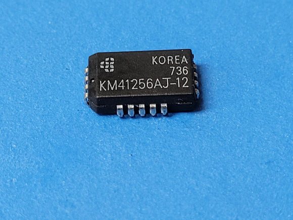 (2 PCS) KM41256AJ-12 SAMSUNG Page Mode DRAM 256KX1 120ns MOS SOJ18