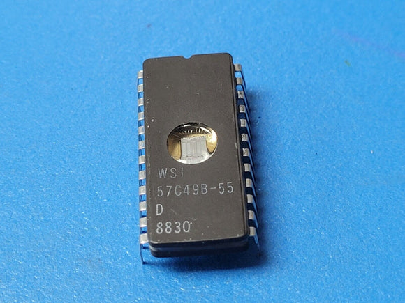 (1 PC) WS57C49B-55D WSI 8KX8 UVPROM, 55ns CDIP24