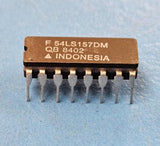 (2PCS) 54LS157DMQB Multiplexer, 4-Func, 2 Line Input, 1 Line Output, TTL, CDIP16