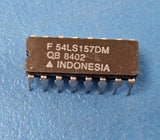 (2PCS) 54LS157DMQB Multiplexer, 4-Func, 2 Line Input, 1 Line Output, TTL, CDIP16