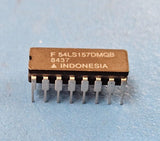 (2PCS) 54LS157DMQB Multiplexer, 4-Func, 2 Line Input, 1 Line Output, TTL, CDIP16