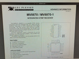 (1 PC) MV8870 PLESSEY INTEGRATED DTMF RECIEVER PDIP 18 PIN