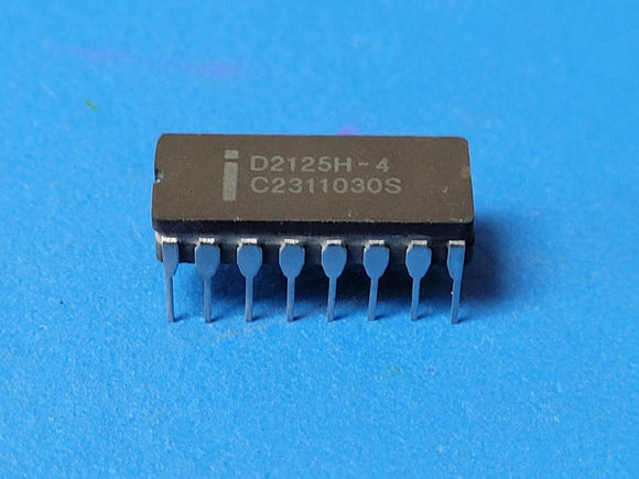 (1 PC) D2125H-4 INTEL Standard SRAM, 1KX1, 35ns, MOS, CDIP16