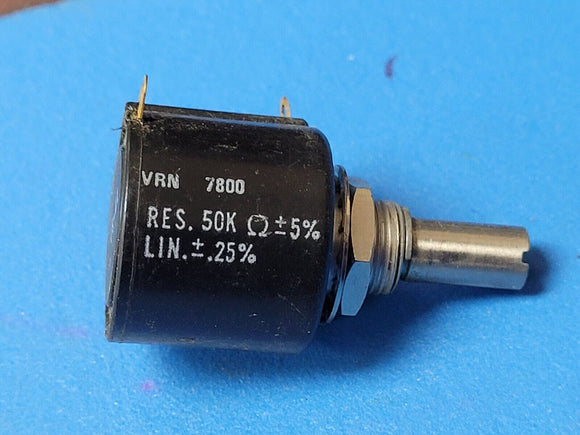 (1 PC) VRN 7800/50K Potentiometer 50K Ω Ohms 5% LIN .25%