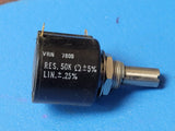 (1 PC) VRN 7800/50K Potentiometer 50K Ω Ohms 5% LIN .25%
