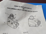 (1 PC) 2HBJ52-5 UNIMAX SWITCH RP1 REPLACEMENT KIT FOR KSB-T  & KSB-F SWITCH