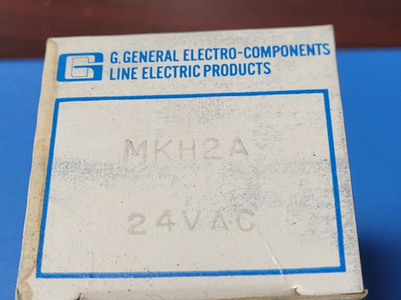 (1 PC) MKH2A-24VAC LINE ELECTRIC, RELAY DPDT, 120VAC COIL, 10A CONTACTS
