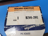 BZV6-2RQ MICRO SWITCH Limit Switches SPDT 1NC/1NO 15A Top Plunger