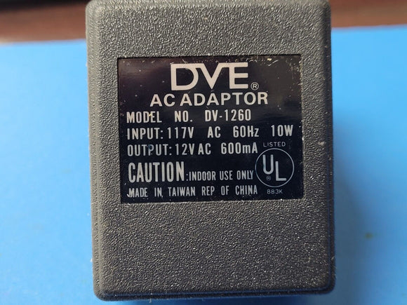 (1 PC) DV-1260 DVE AC ADAPTOR