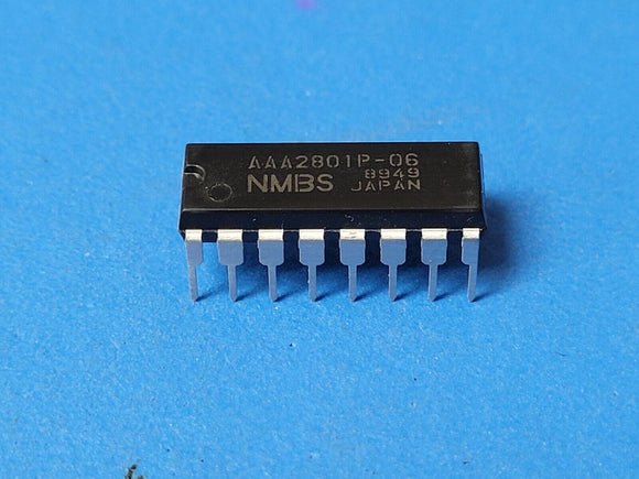 (2 PCS) AAA2801P-06 NMBS Fast Page DRAM, 256KX1, 60ns, CMOS, PDIP16