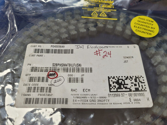 (10 PCS) S2B-PH-SM4-TB(LF)(SN) JST CONNECTOR HEADER 2PIN-2.0MM Pitch ROHS