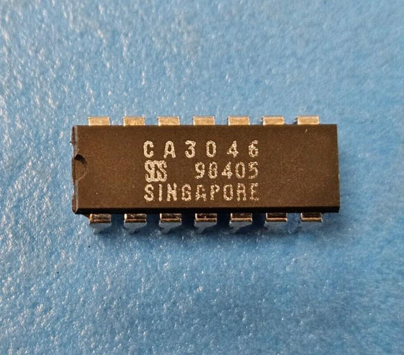 (3PCS) CA3046 SGS RF Small Signal Bipolar Transistor, 0.05A NPN 14-DIP
