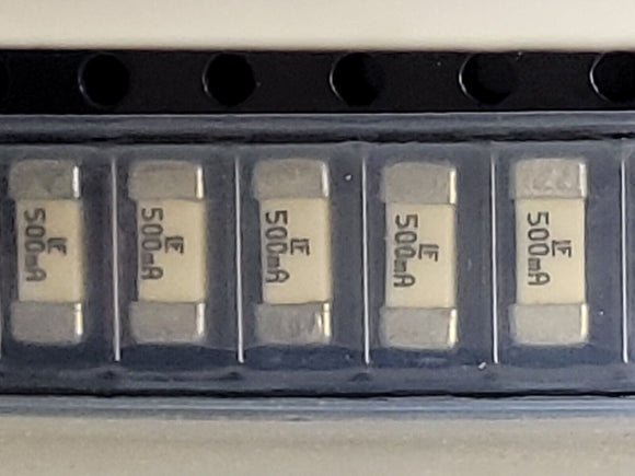 (10 PCS) R451.500 LITTELFUSE Fuse, Very Fast Blow, 0.5A, 125VAC, 125VDC, 50A