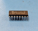 (5PC) MC14551BCP Single-Ended Multiplexer, 4 Func, 2 Channel, CMOS, PDIP16