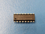 (5PC) MC14551BCP Single-Ended Multiplexer, 4 Func, 2 Channel, CMOS, PDIP16